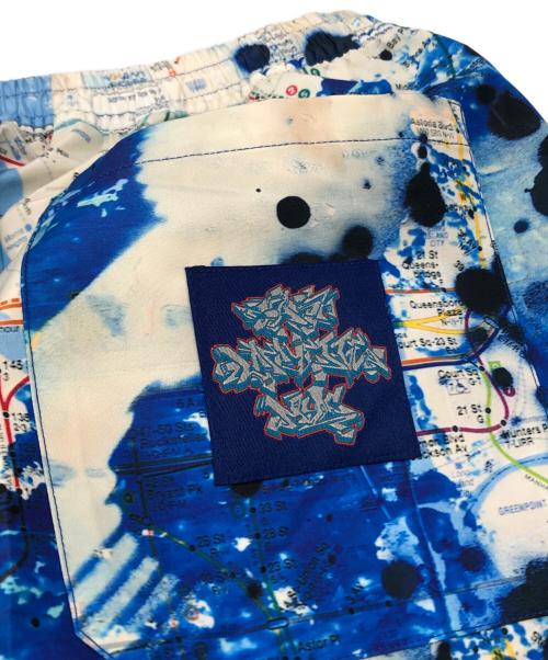 LFYT（エルエフワイティー）LFYT (エルエフワイティー) STASH SUBWAY (スタッシュサブウェイ) MAP 3LAYER NYLON PANTS ブルー サイズ:Mの古着・服飾アイテム