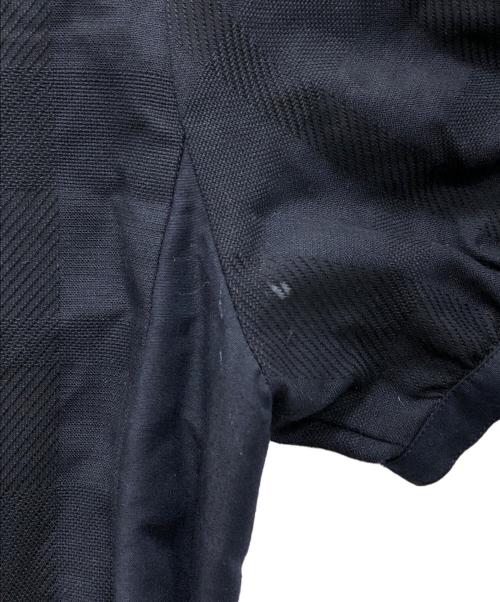 BLUE LABEL CRESTBRIDGE（ブルーレーベルクレストブリッジ）BLUE LABEL CRESTBRIDGE (ブルーレーベルクレストブリッジ) チェックハーフソリッドファンシーシャツワンピース ネイビー サイズ:38の古着・服飾アイテム