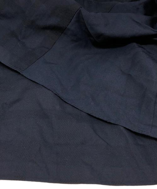 BLUE LABEL CRESTBRIDGE（ブルーレーベルクレストブリッジ）BLUE LABEL CRESTBRIDGE (ブルーレーベルクレストブリッジ) チェックハーフソリッドファンシーシャツワンピース ネイビー サイズ:38の古着・服飾アイテム