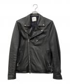 UNITED TOKYOユナイテッドトーキョー）の古着「ラムレザーダブルライダースジャケット」｜ブラック