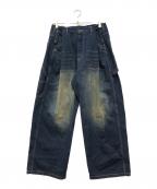 glambグラム）の古着「レッドダートワークデニム」｜ブルー