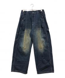 glamb（グラム）の古着「レッドダートワークデニム」｜ブルー