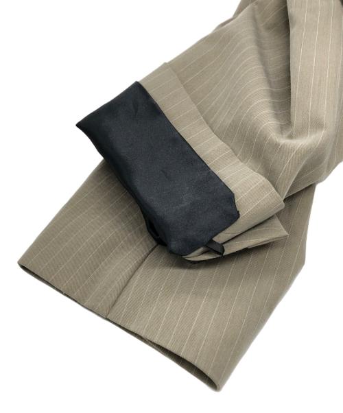 ANDRESD（アンドレスド）ANDRESD (アンドレスド) pinstripe tailored bustier dress ベージュ サイズ:Lの古着・服飾アイテム