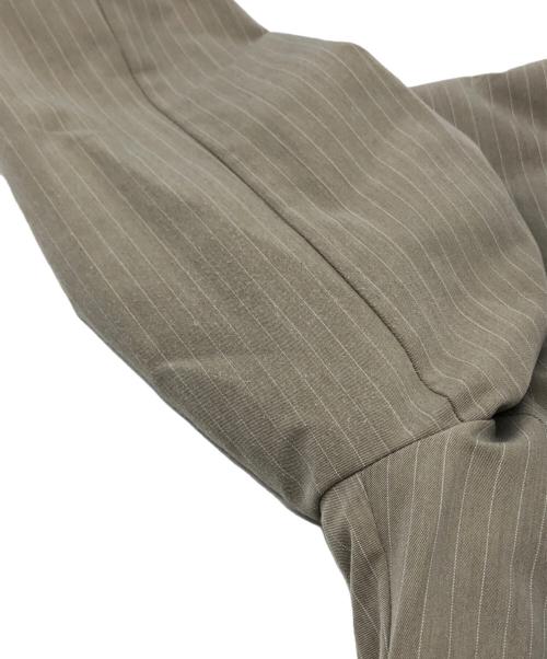 ANDRESD（アンドレスド）ANDRESD (アンドレスド) pinstripe tailored bustier dress ベージュ サイズ:Lの古着・服飾アイテム