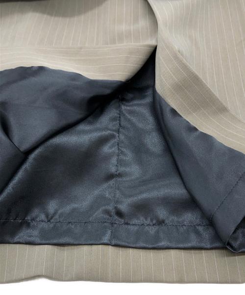 ANDRESD（アンドレスド）ANDRESD (アンドレスド) pinstripe tailored bustier dress ベージュ サイズ:Lの古着・服飾アイテム