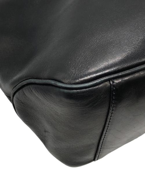 Y's（ワイズ）Y's (ワイズ) がま口レザーショルダーバッグ ブラック サイズ:下記参照の古着・服飾アイテム