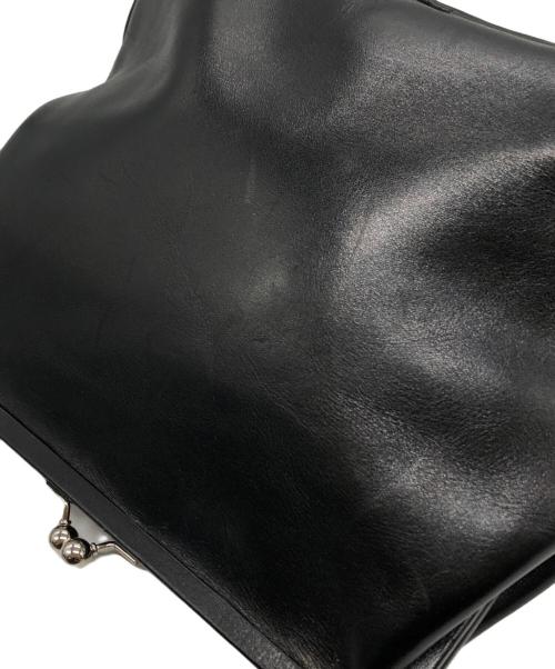 Y's（ワイズ）Y's (ワイズ) がま口レザーショルダーバッグ ブラック サイズ:下記参照の古着・服飾アイテム