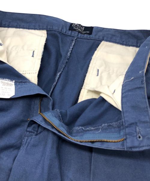 POLO RALPH LAUREN（ポロ・ラルフローレン）POLO RALPH LAUREN (ポロ・ラルフローレン) タックパンツ ネイビー サイズ:32の古着・服飾アイテム