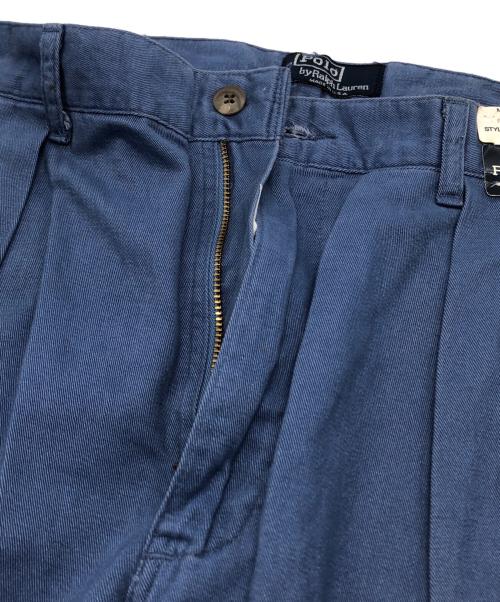 POLO RALPH LAUREN（ポロ・ラルフローレン）POLO RALPH LAUREN (ポロ・ラルフローレン) タックパンツ ネイビー サイズ:32の古着・服飾アイテム