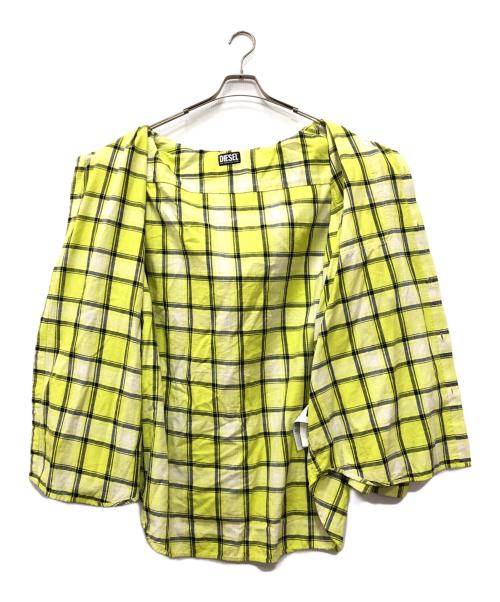 DIESEL（ディーゼル）DIESEL (ディーゼル) シャツパーカー イエロー サイズ:50の古着・服飾アイテム