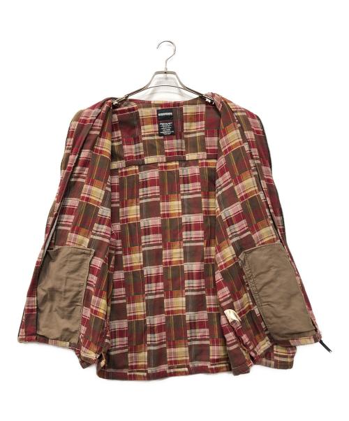 NEIGHBORHOOD（ネイバーフッド）NEIGHBORHOOD (ネイバーフッド) パッチワークチェックシャツ レッド サイズ:XLの古着・服飾アイテム