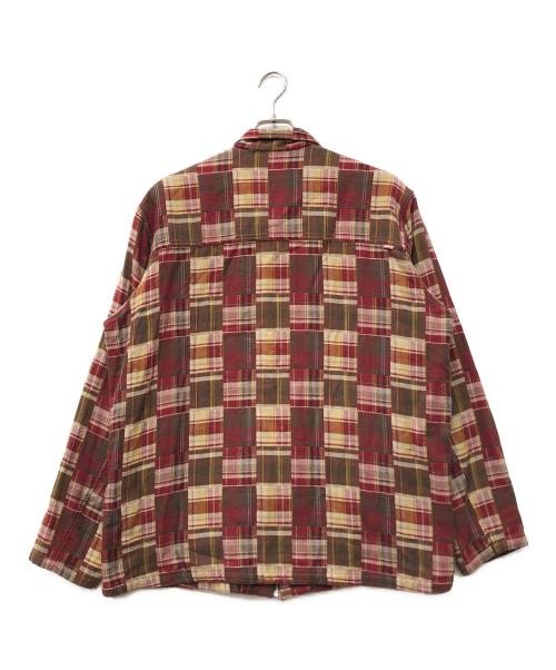 NEIGHBORHOOD（ネイバーフッド）NEIGHBORHOOD (ネイバーフッド) パッチワークチェックシャツ レッド サイズ:XLの古着・服飾アイテム