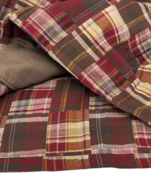 NEIGHBORHOOD（ネイバーフッド）NEIGHBORHOOD (ネイバーフッド) パッチワークチェックシャツ レッド サイズ:XLの古着・服飾アイテム