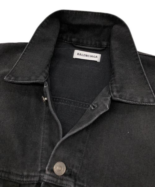 BALENCIAGA（バレンシアガ）BALENCIAGA (バレンシアガ) オーバーサイズデニムジャケット ブラック サイズ:34の古着・服飾アイテム