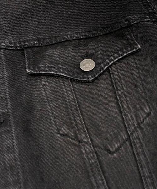 BALENCIAGA（バレンシアガ）BALENCIAGA (バレンシアガ) オーバーサイズデニムジャケット ブラック サイズ:34の古着・服飾アイテム