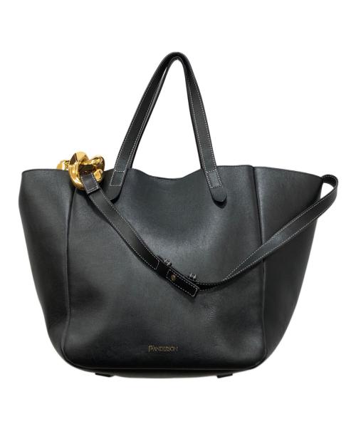 J.W.ANDERSON（ジェイダブリューアンダーソン）J.W.ANDERSON (ジェイダブリューアンダーソン) 2wayレザートートバッグ ブラック サイズ:下記参照の古着・服飾アイテム