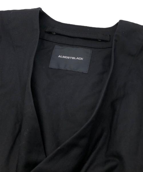 ALMOSTBLACK（オールモストブラック）ALMOSTBLACK (オールモストブラック) NOCOLLER RIVER FUR COAT ブラック サイズ:2の古着・服飾アイテム