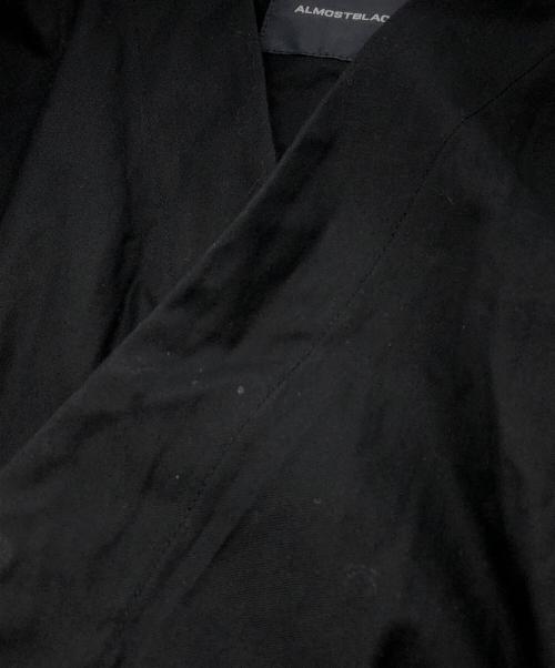 ALMOSTBLACK（オールモストブラック）ALMOSTBLACK (オールモストブラック) NOCOLLER RIVER FUR COAT ブラック サイズ:2の古着・服飾アイテム