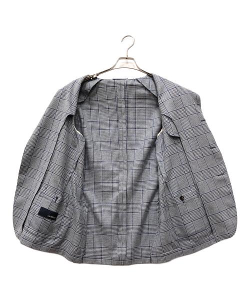 LARDINI（ラルディーニ）LARDINI (ラルディーニ) ウールシルクテーラードジャケット グレー サイズ:48の古着・服飾アイテム