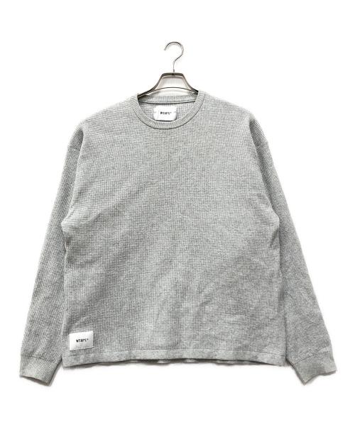 WTAPS（ダブルタップス）WTAPS (ダブルタップス) ワッフルニット グレー サイズ:3の古着・服飾アイテム