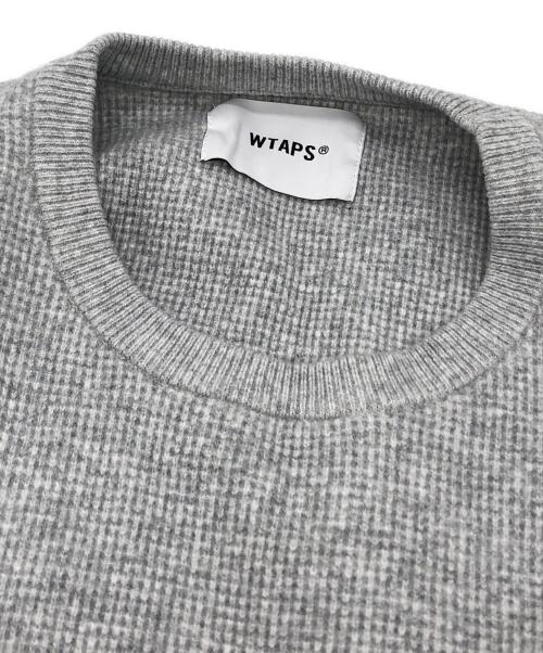 WTAPS（ダブルタップス）WTAPS (ダブルタップス) ワッフルニット グレー サイズ:3の古着・服飾アイテム