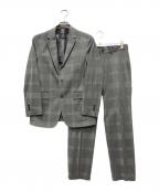 BLACK LABEL CRESTBRIDGEブラックレーベル クレストブリッジ）の古着「チェックセットアップスーツ」｜グレー