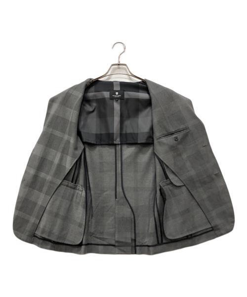 BLACK LABEL CRESTBRIDGE（ブラックレーベル クレストブリッジ）BLACK LABEL CRESTBRIDGE (ブラックレーベル クレストブリッジ) チェックセットアップスーツ グレー サイズ:Sの古着・服飾アイテム