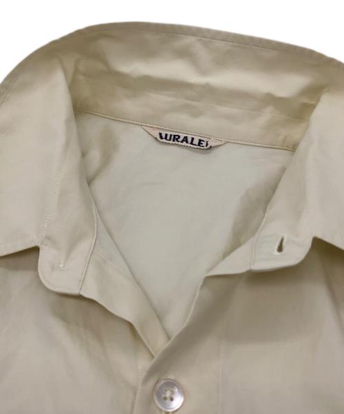 AURALEE（オーラリー）AURALEE (オーラリー) WASHED FINX TWILL BIG HALF SLEEVED SHIRT イエロー サイズ:5の古着・服飾アイテム