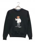 POLO RALPH LAURENポロ・ラルフローレン）の古着「タキシードポロベアスウェット」｜ブラック