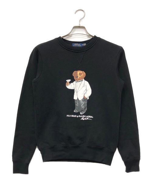 POLO RALPH LAUREN（ポロ・ラルフローレン）POLO RALPH LAUREN (ポロ・ラルフローレン) タキシードポロベアスウェット ブラック サイズ:XSの古着・服飾アイテム