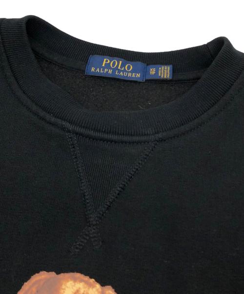 POLO RALPH LAUREN（ポロ・ラルフローレン）POLO RALPH LAUREN (ポロ・ラルフローレン) タキシードポロベアスウェット ブラック サイズ:XSの古着・服飾アイテム