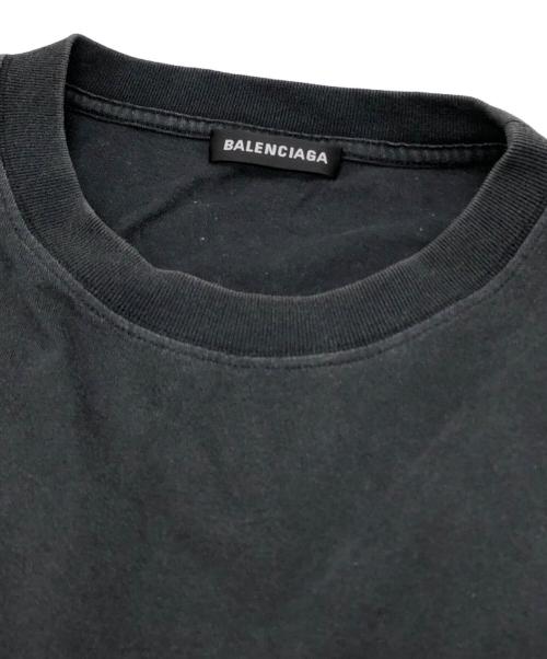 BALENCIAGA（バレンシアガ）BALENCIAGA (バレンシアガ) OVERSIZED BACK PRINT TEE ブラック サイズ:Sの古着・服飾アイテム