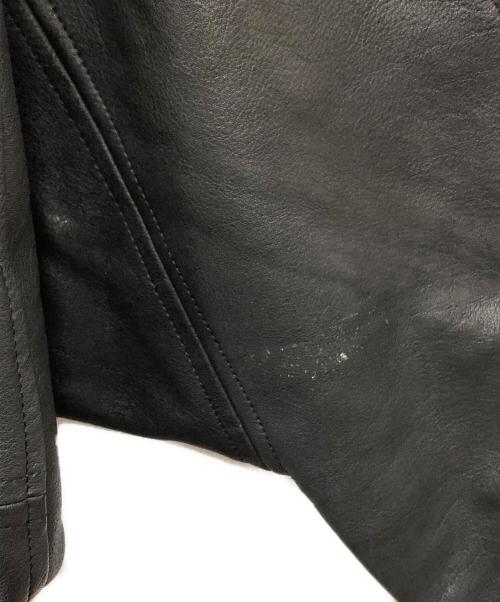 HIROKO KOSHINO（ヒロコ コシノ）HIROKO KOSHINO (ヒロコ コシノ) レザーブルゾン ブラック サイズ:Mの古着・服飾アイテム