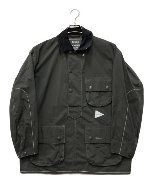 Barbour（バブアー）Barbour (バブアー) and wander (アンドワンダー) CORDURA SOLWAY SHIRT グリーン サイズ:2の古着・服飾アイテム