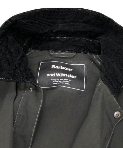 Barbour（バブアー）Barbour (バブアー) and wander (アンドワンダー) CORDURA SOLWAY SHIRT グリーン サイズ:2の古着・服飾アイテム