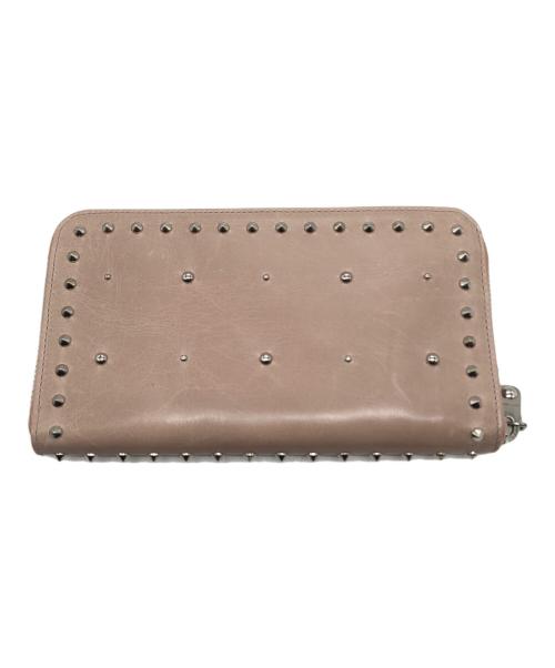 MIU MIU（ミュウミュウ）MIU MIU (ミュウミュウ) フラワースタッズ財布 ピンク サイズ:下記参照の古着・服飾アイテム