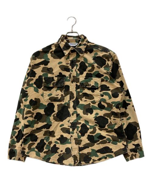 FIVE BROTHER（ファイブブラザー）FIVE BROTHER (ファイブブラザー) シャモアクロスシャツ ブラウン サイズ:Lの古着・服飾アイテム