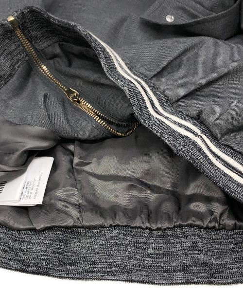 MIU MIU（ミュウミュウ）MIU MIU (ミュウミュウ) グレンチェック クロップド ジップアップジャケット グレー サイズ:38の古着・服飾アイテム