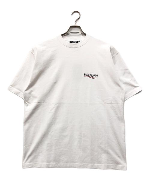 BALENCIAGA（バレンシアガ）BALENCIAGA (バレンシアガ) キャンペーンロゴTシャツ ホワイト サイズ:Mの古着・服飾アイテム