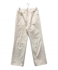 AURALEE（オーラリー）の古着「HARD TWIST DENIM 5P PANTS」｜アイボリー