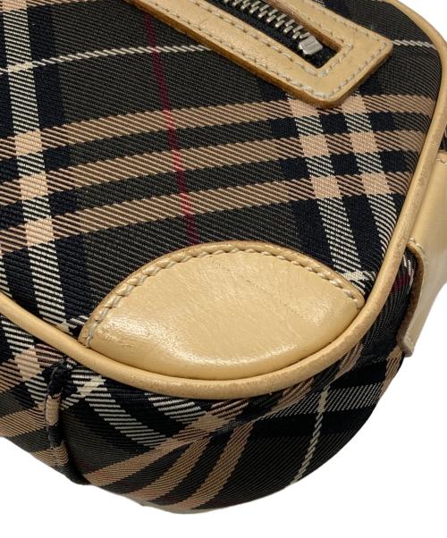 BURBERRY BLUE LABEL（バーバリー ブルー レーベル）BURBERRY BLUE LABEL (バーバリー ブルー レーベル) チェックショルダーバッグ グレー×ベージュ サイズ:下記参照の古着・服飾アイテム