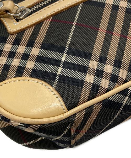 BURBERRY BLUE LABEL（バーバリー ブルー レーベル）BURBERRY BLUE LABEL (バーバリー ブルー レーベル) チェックショルダーバッグ グレー×ベージュ サイズ:下記参照の古着・服飾アイテム