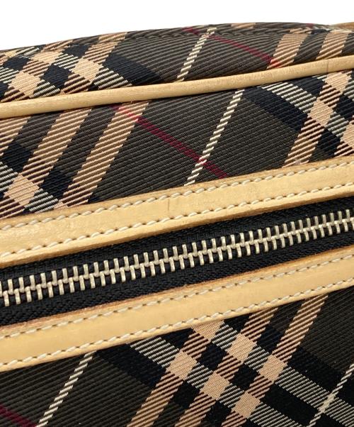 BURBERRY BLUE LABEL（バーバリー ブルー レーベル）BURBERRY BLUE LABEL (バーバリー ブルー レーベル) チェックショルダーバッグ グレー×ベージュ サイズ:下記参照の古着・服飾アイテム