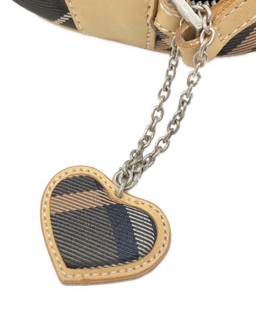 BURBERRY BLUE LABEL（バーバリー ブルー レーベル）BURBERRY BLUE LABEL (バーバリー ブルー レーベル) チェックショルダーバッグ グレー×ベージュ サイズ:下記参照の古着・服飾アイテム