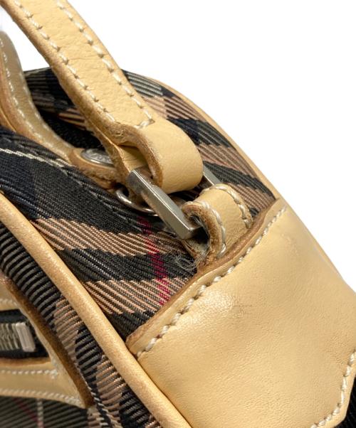 BURBERRY BLUE LABEL（バーバリー ブルー レーベル）BURBERRY BLUE LABEL (バーバリー ブルー レーベル) チェックショルダーバッグ グレー×ベージュ サイズ:下記参照の古着・服飾アイテム