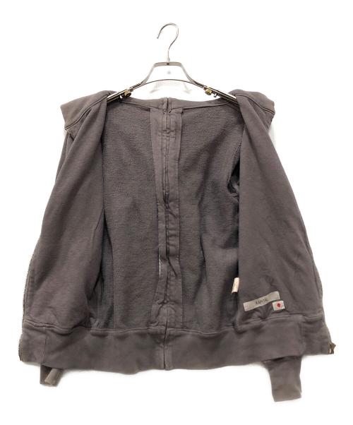 KAPITAL（キャピタル）KAPITAL (キャピタル) 2WAYジップパーカー ブラウンの古着・服飾アイテム