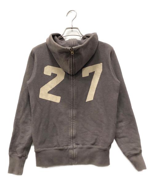 KAPITAL（キャピタル）KAPITAL (キャピタル) 2WAYジップパーカー ブラウンの古着・服飾アイテム