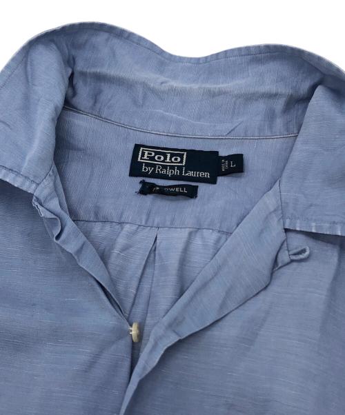 POLO RALPH LAUREN（ポロ・ラルフローレン）POLO RALPH LAUREN (ポロ・ラルフローレン) CALDWELL オープンカラーシャツ ブルー サイズ:Lの古着・服飾アイテム