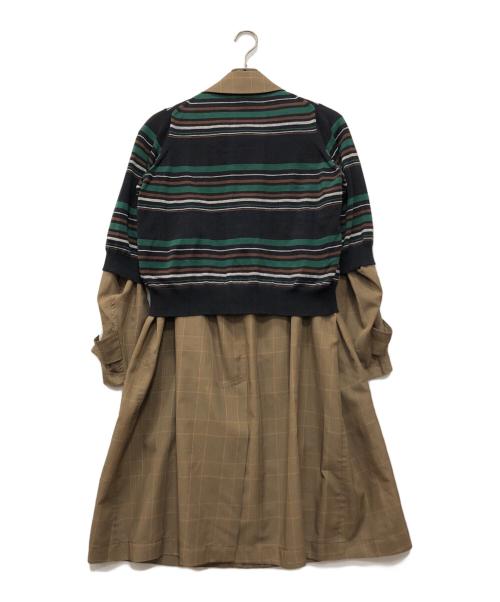 KOLOR（カラー）KOLOR (カラー) ニットドッキングコート ブラウン サイズ:1の古着・服飾アイテム
