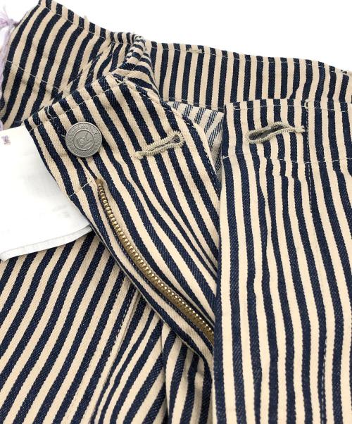 45R（フォーティファイブ・アール）45R (フォーティファイブ・アール) モンプデニムの908ヒッコリーベイカーパンツ ベージュ サイズ:01 未使用品の古着・服飾アイテム